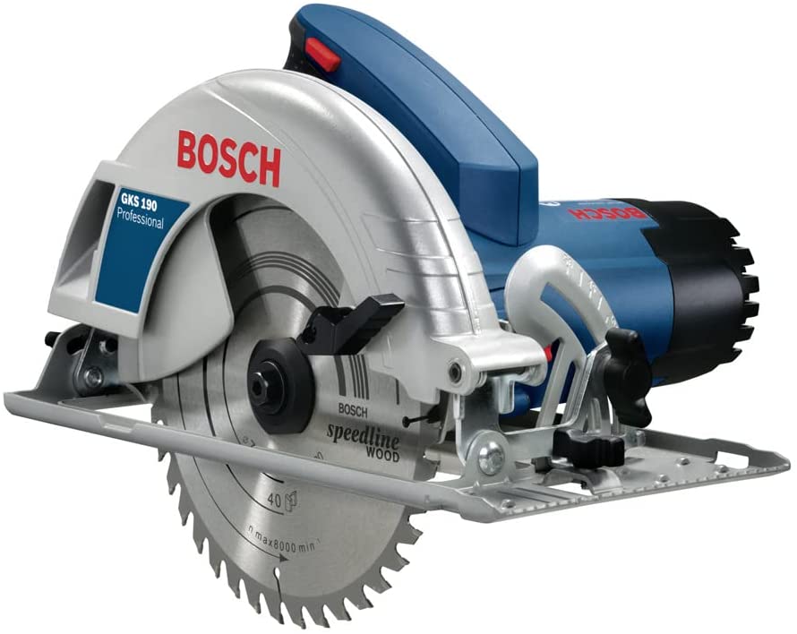 vignette du produit: Bosch Professional Scie Circulaire GKS 190 (1400 W, Lame de Scie Circulaire : 190 mm, Profondeur de Coupe : 70 mm, in Carton)